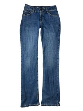 Wrangler 09MWZHK Cowgirl Essential Mid Rise Bootcut Jeans Size 1/2 Western